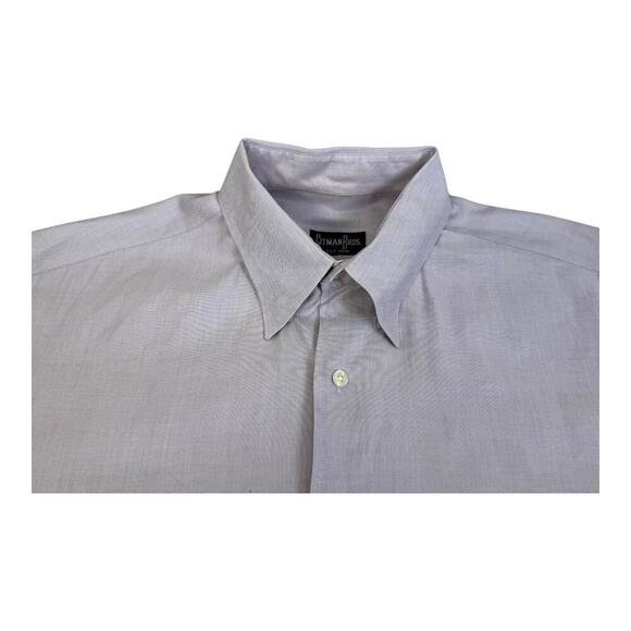 Gitman Bros Shirt Mens 16.5 34 Purple Dress Shirt Business Casual Preppy Wedding - Picture 13 of 16